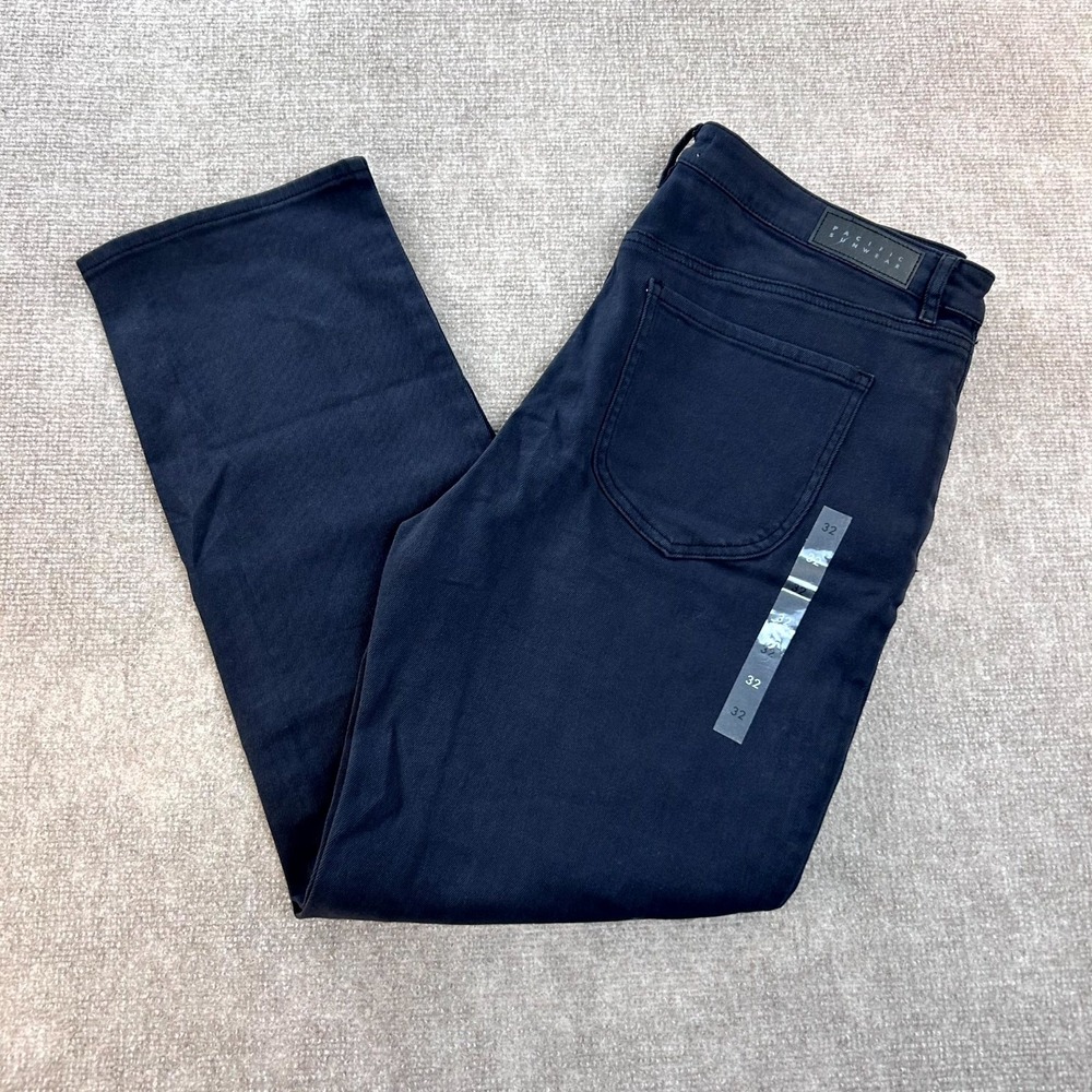Pacsun Curve Dad Jeans Womens 32 Black Cotton Stretch High Rise Relaxed Straight